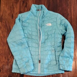 The North Face Girl's Blue Jacket Sz 7/8 Great Cond